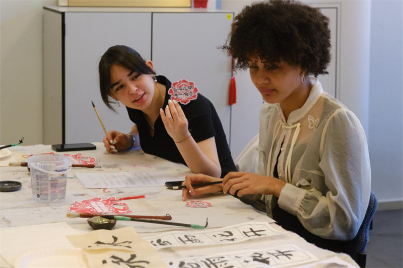 图为活动现场。比利时鲁汶孔子学院供图