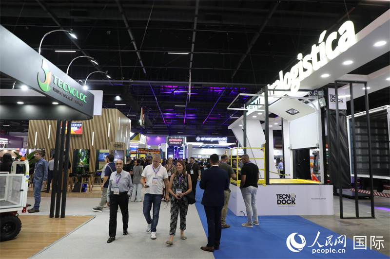 一年一度的南美国际多式联运物流展素有“业界旗舰盛会”之称。 人民网记者陈一鸣摄