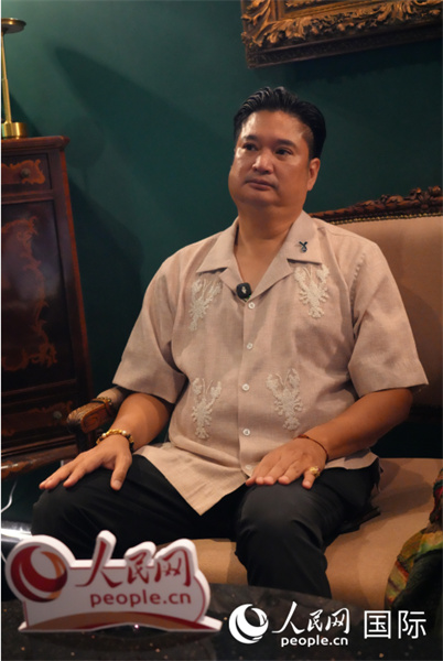 泰国农业与合作社部农业司司长拉皮帕特·占达拉萨里翁接受专访。人民网记者 简承渊摄