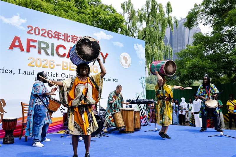 5月23日,乐队在2026年非洲日文化节舞台上演出。主办方供图