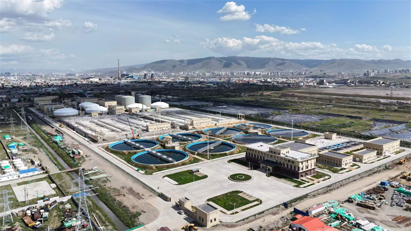 图为乌兰巴托中央污水处理厂全景。中铁四局供图