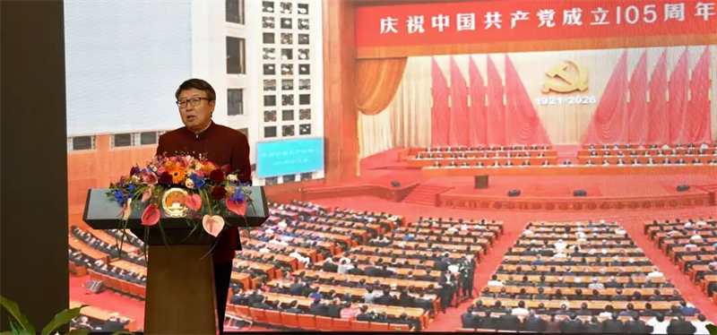 吴鹏大使致辞。驻南大使馆供图