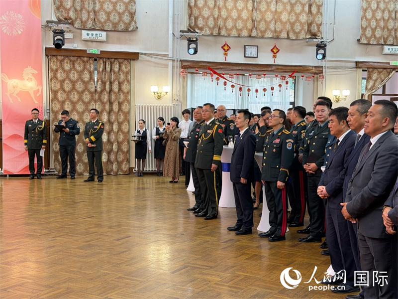 图为招待会现场。人民网记者 张朋辉摄