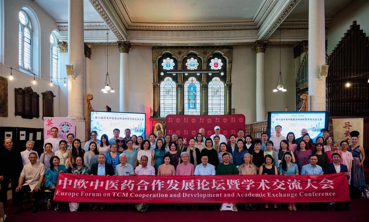 第六届中英中医药高峰论坛暨学术交流大会现场。杨浩鹏摄