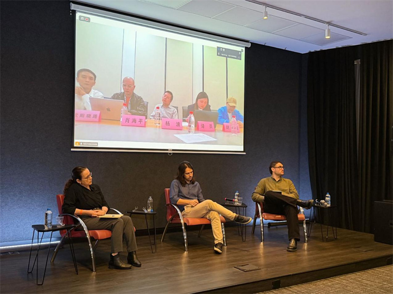 展映活动期间，中巴两国电影导演、制片人及电影发行机构代表展开交流。陈妤汎摄