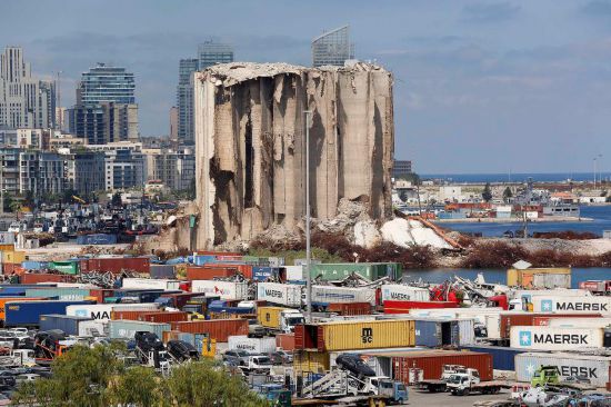 这是2023年8月3日拍摄的黎巴嫩贝鲁特港。新华社发(比拉尔·贾维希摄)