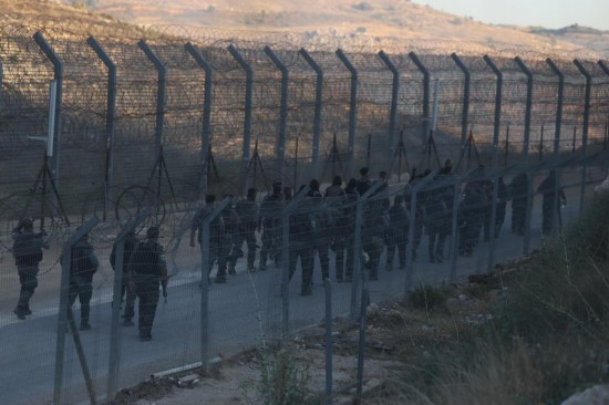 7月16日在以色列占领的戈兰高地拍摄的以色列边防部队。新华社发(贾马尔·阿瓦德摄)