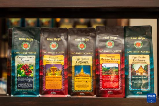 这是在老挝琅勃拉邦一家咖啡店拍摄的店内售卖的咖啡豆（2025年12月31日摄）。新华社发（凯乔摄）