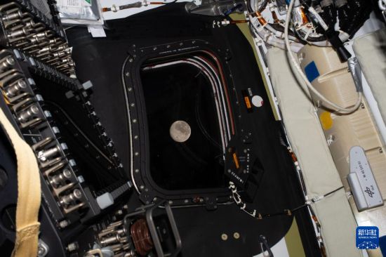 这是从执行“阿耳忒弥斯2号”载人绕月飞行任务的“猎户座”飞船上拍摄的月球（4月6日摄）。新华社发（美国国家航空航天局供图）