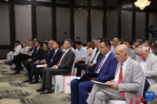 6月30日，中保嘉宾在保加利亚首都索非亚参加“读懂中国之治，共促中保发展”主题研讨会。新华社记者 姚雨璘 摄